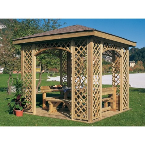 Pergola patrata