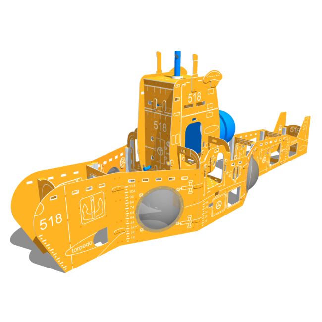 Structura tip submarin galben