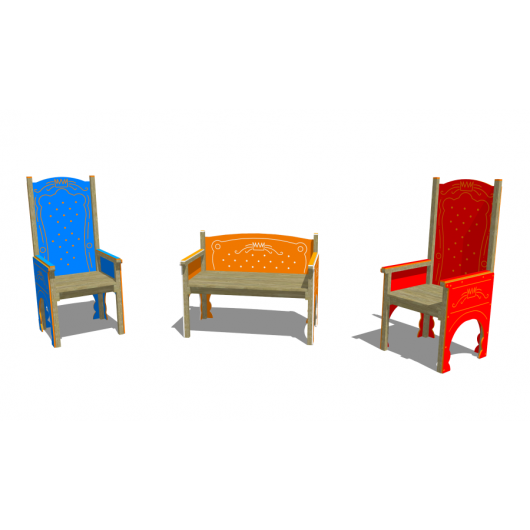 Masa si banci cu acoperis acoperit din lemn glulam va225